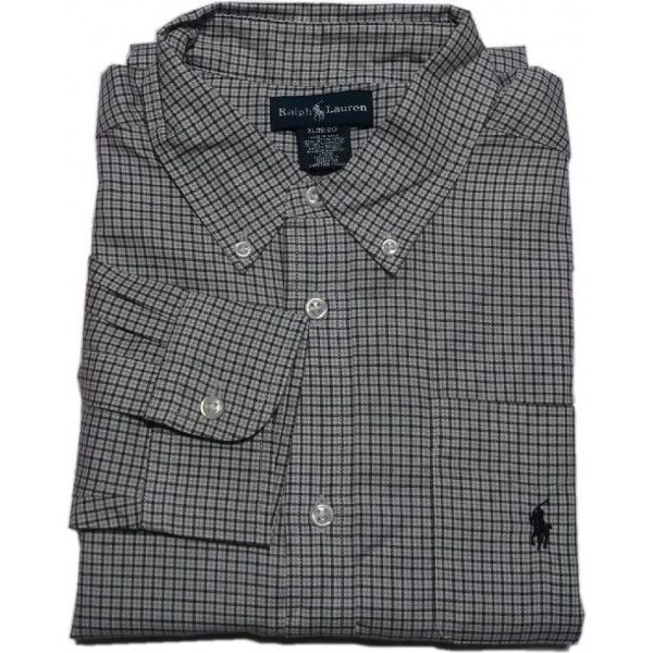 ボーイズサイズ 長袖 ボタンダウンシャツ ブラウン boys PR2-587