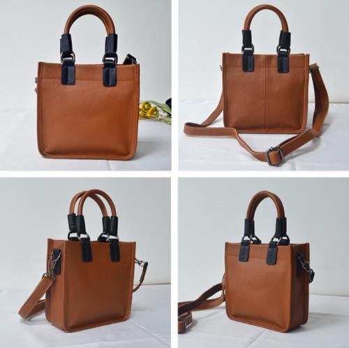 レザー レディース バッグ ベジタブル タンニンなめし レザー ハンドヘルド スモール スクエア バッグ 欧米 レトロ メッセンジャーバッグ