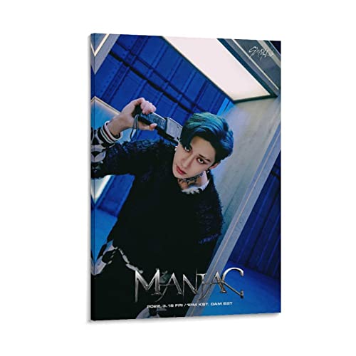 Star Chan Stray Kids Kpop Oddinary Maniac Teaser Boy Band Music Merchandise Prints Painting Nordic D