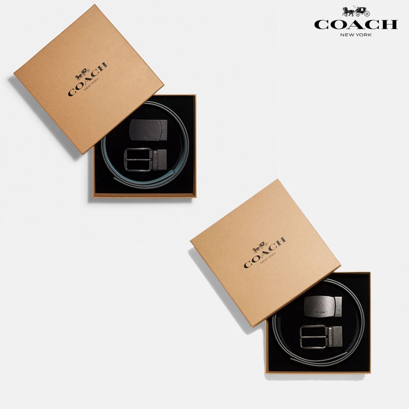 メンズ レザー ベルト ギフト箱付き Boxed リバーシブル 38mm F22540 C4423