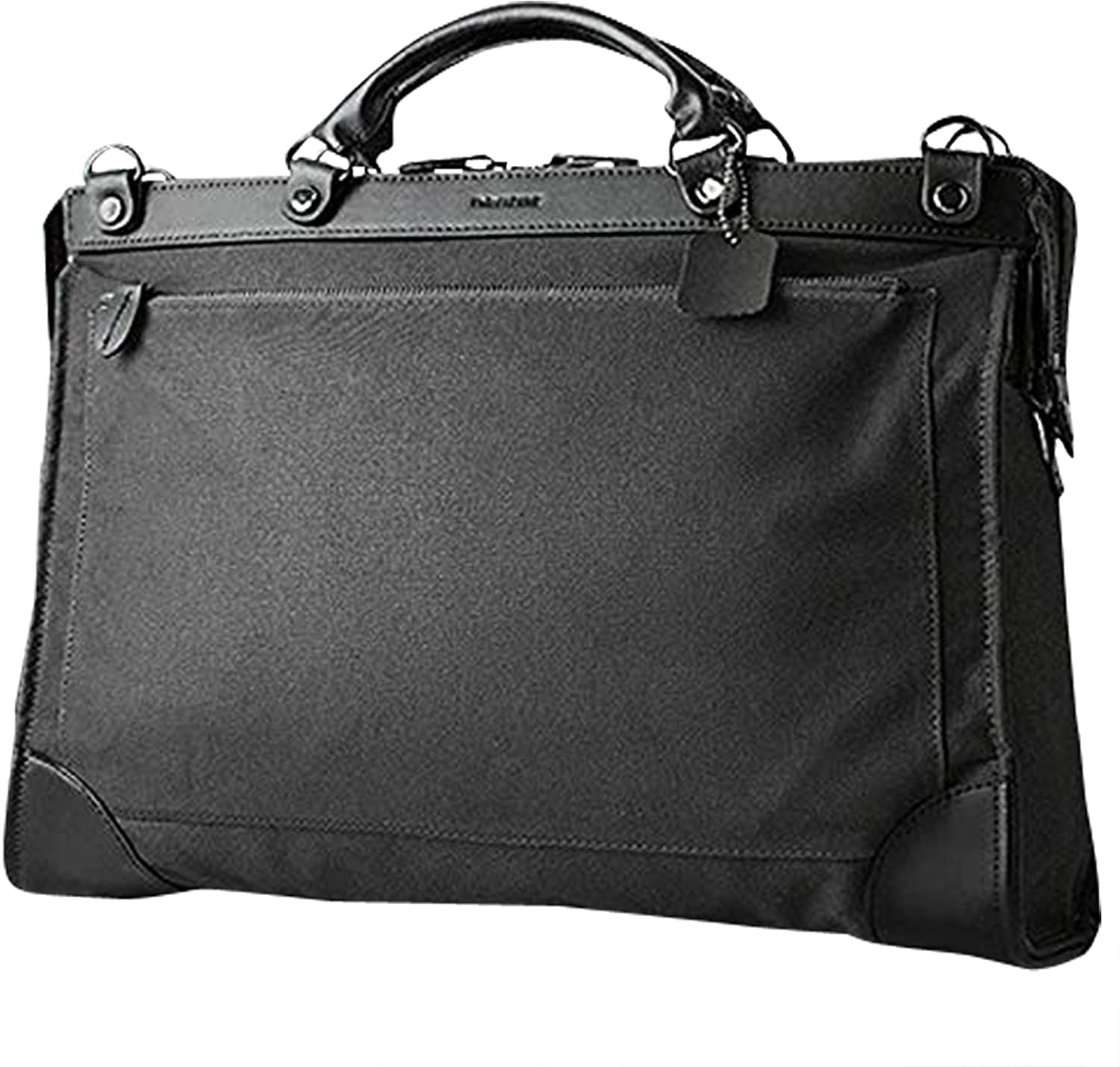 【新規OPEN】【期間限定】牛革/硬質帆布使用！ビジネスカジュアル！お洒落ビジネスブリーフバックBK