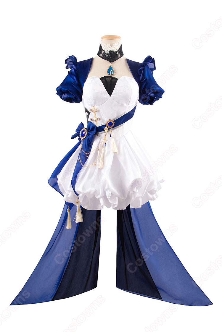 原神 フリーナ コスプレ衣装 水色アリス 同人衣装