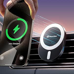 マグセーフ 車載 【超强磁力＆15W急速充電 】magsafe対応 車載 車 スマホスタンド スマホホルダー 車 マグネット ワイヤレス充電器 7,127円