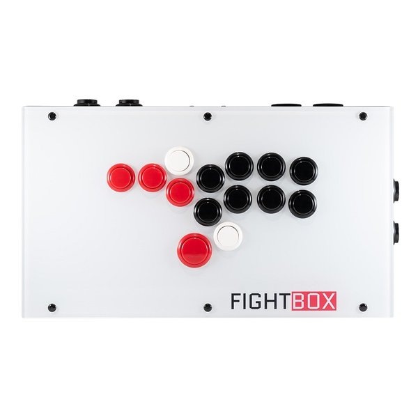 FightBox F8 R3L3 オールボタン レバーレス アケコン ホワイト F8-R3L3-W
