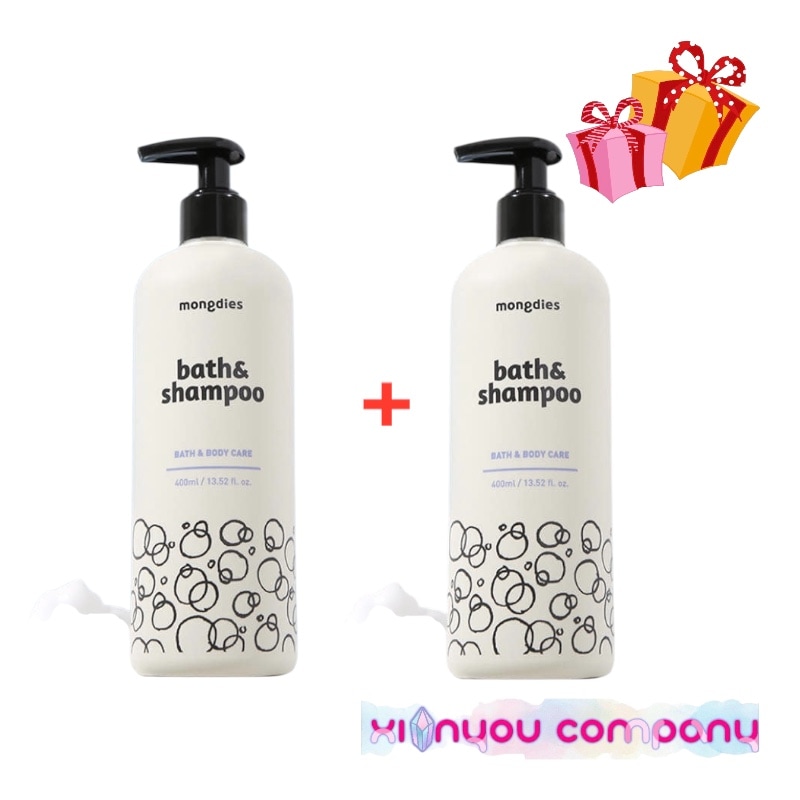 [オールインワン1+1]ベビー バス&シャンプー ベビーソープ オールインワンソープ 400ml +400ml/韓国コスメ ベビースキンケア ヴィーガン 敏感肌 乾燥肌 赤ちゃん 新生児 マイクロバブ