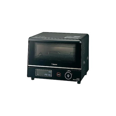 他サイト： 【即納】象印マホービン(ZOJIRUSHI) 象印 オーブントースター こんがり倶楽部 サクふわトースト サクサクフライあたため 2枚焼き サイズ約33.5×29×26cm ブラック EQ-JA22の商品画像