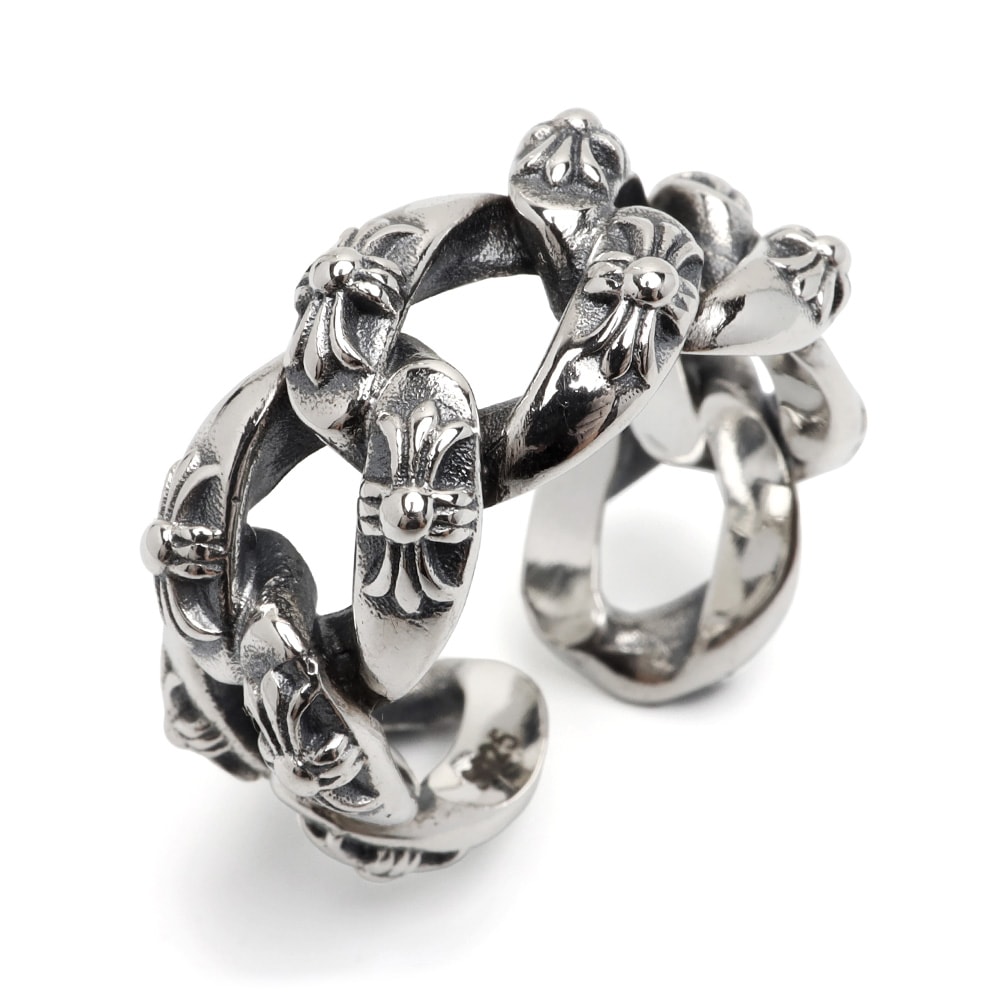 シルバー925 立体クロスのリング [rs234]