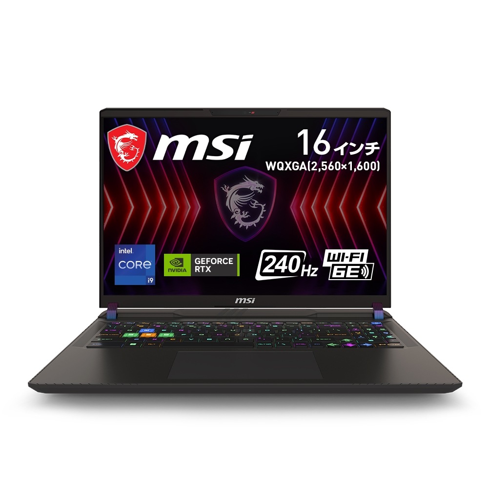 MSI 16型 ゲーミングノートパソコン Vector 16 HX A13V(Core i9 /メモリ 32GB/ 1TB SSD/ GeForce RTX 4080)コスモスグレイ VECTOR1