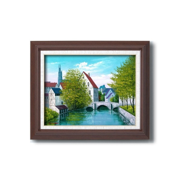 油絵額フレームセット [F6号]広瀬和之「シャトル風景」 433x525x50mm 化粧箱入り