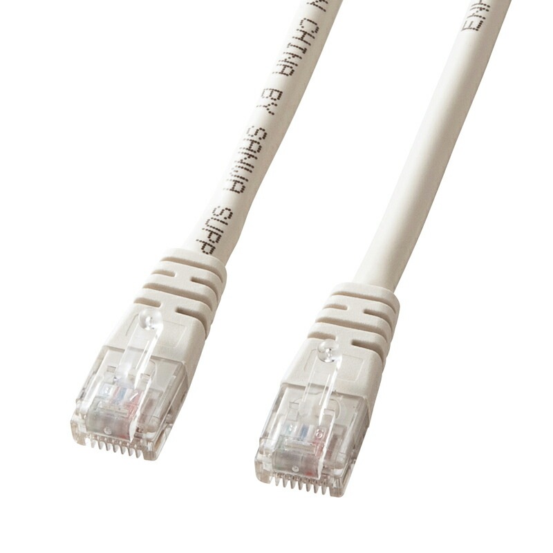 エンハンスドカテゴリ5単線LANケーブル 30m ライトグレー KB-T5T-30N