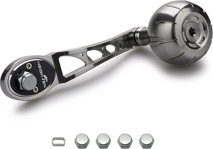 80/90mm リール ハンドル 38mm ハンドルノブ シマノ SHIMANO ダイワ DAIWA アブ Abu ベイトリール 通用Arch Gear Series( ガンメタル)