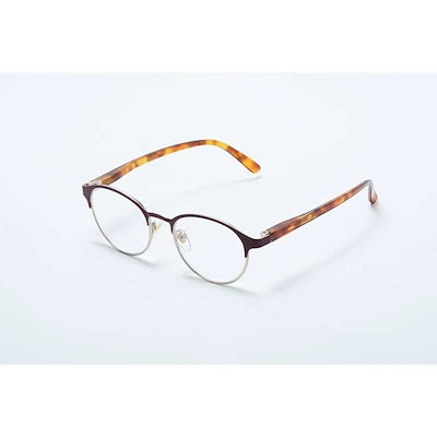 他サイト： 名古屋眼鏡　(度あり ＋1.00) ライブラリースタイル 読書グラス マットブラウン　4973_10_マットブラウンの商品画像