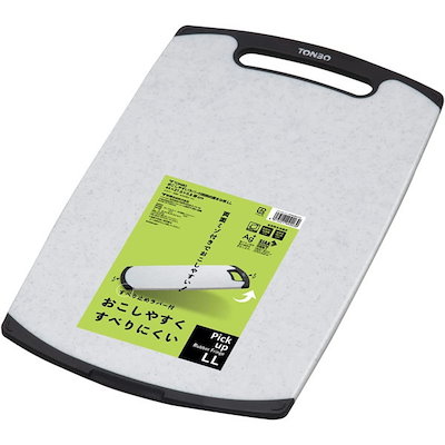 他サイト： 新輝合成 トンボ まな板 抗菌 耐熱 食洗機対応 おこしやすい すべりにくい LL 縦44横27.5厚さ0.8cm ラバー付き 石目調の商品画像