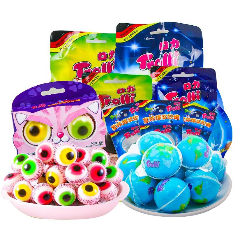 Youtubeで話題 咀嚼音 90g 地球グミ 目玉グミ スポグミ 24袋セット １袋５個入り 120個入 韓国 お菓子 スイーツ