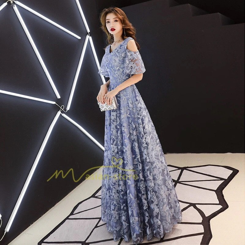 ロングドレス お呼ばれ ドレス パーティードレス 着痩せ 成人式 演奏会 卒業式 20代 30代 結