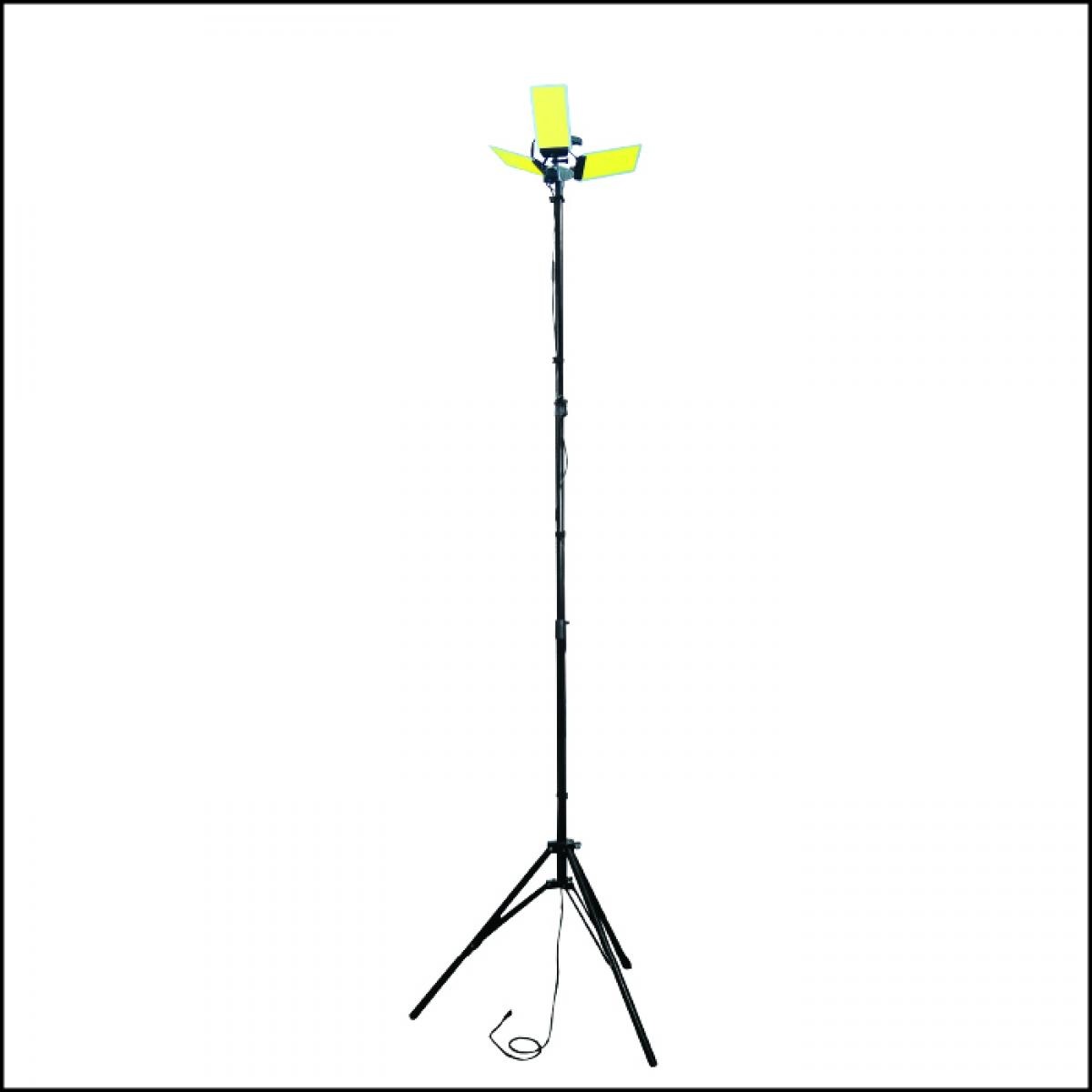 アイガーツール EIGER TOOL DC12V COB３灯式スタンドライト 昼光色 DC001ST-3 低電圧 安全 高効率 LED 軽量
