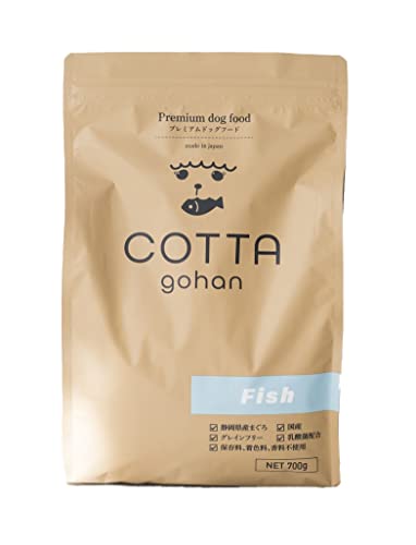 ＣＯＴＴＡ ごはん 無添加ドッグフード全犬種全年齢対応国産 静岡県産マグロ使用グレインフリー保存料着色料香料不使用 700ｇ