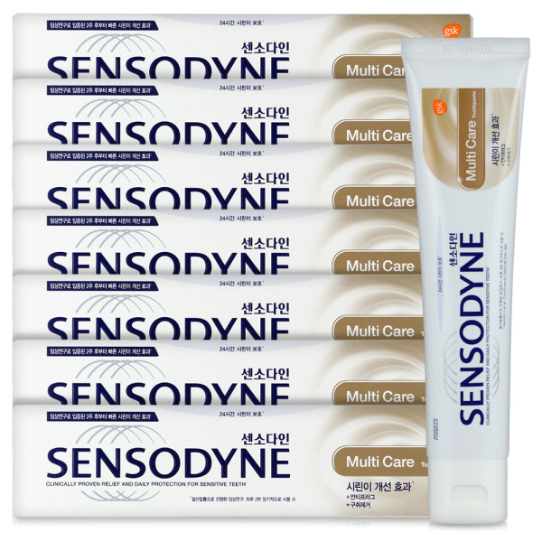 センソダインマルチケア歯磨き粉口臭除去歯茎歯磨き粉100g×7個