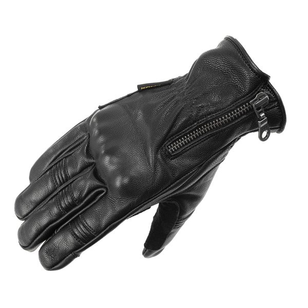 バイク用 春夏 レザーグローブ ブラック/Lサイズ GK-263/BLACK/L