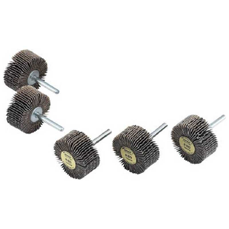 トラスコ中山　軸付ソフトホイール 外径80X厚25X軸6 5個入 80　YS825