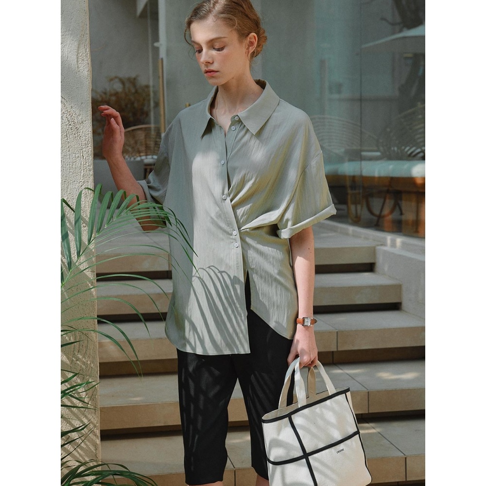 LOEUVRE 刺繍ラップシャツ SW3MB260 46