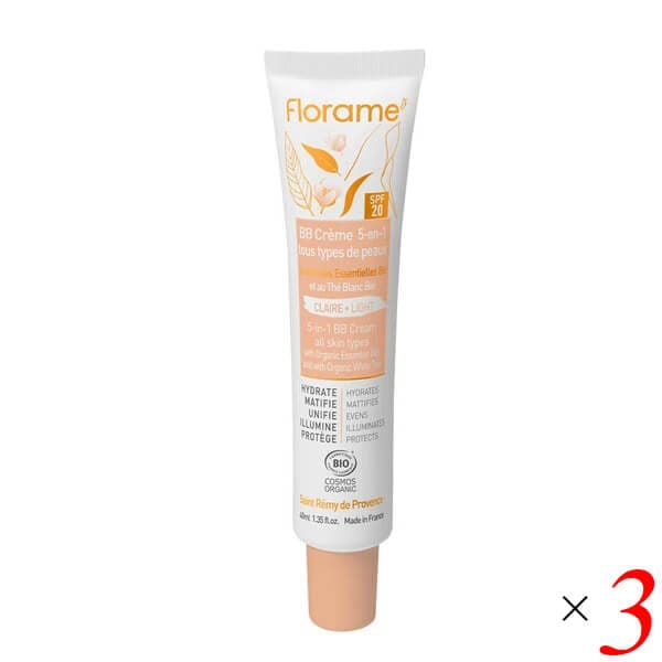 フローラム 5in1スキンケアBBクリーム 40ml 3本セット Florame