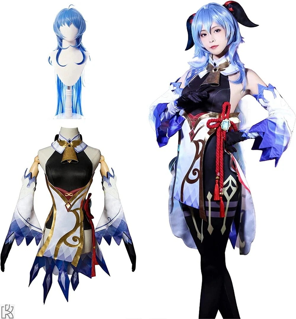 甘雨 コスプレ 原神 イベント 大人用 仮装 文化祭 Genshin コスプレ衣装 コスチューム ステージ服
