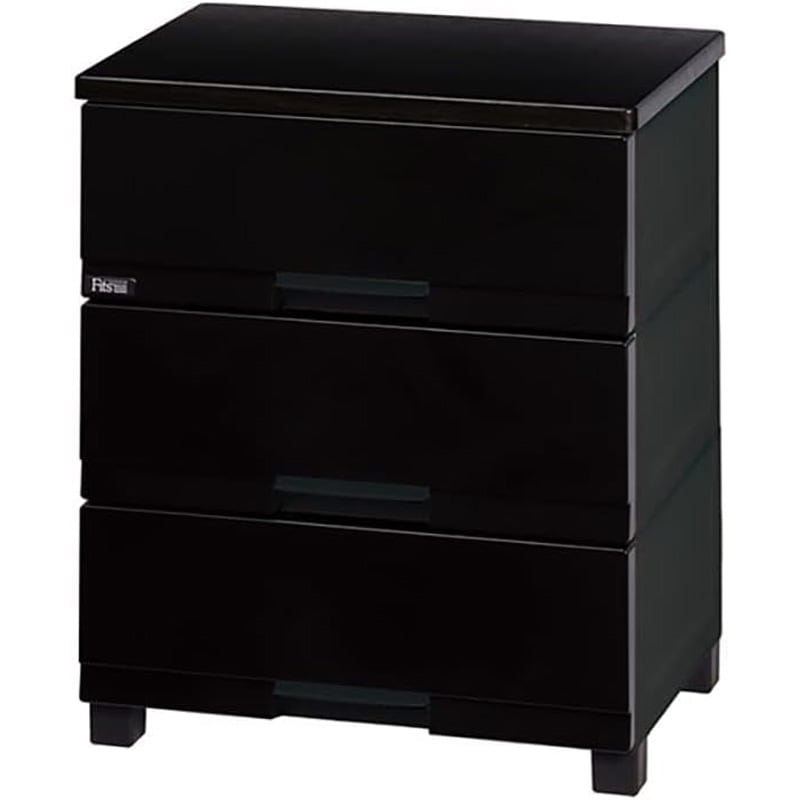 天馬 Tenma フィッツプラス プレミアム チェスト 3段 プレミアムブラック 幅55cm FP5503BK