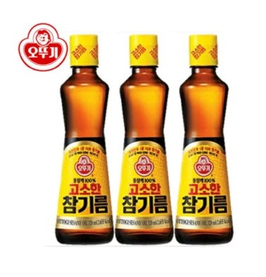 香ばしい ごま油 320ml　３個セット 昔の ごま油 100% ...のサムネイル
