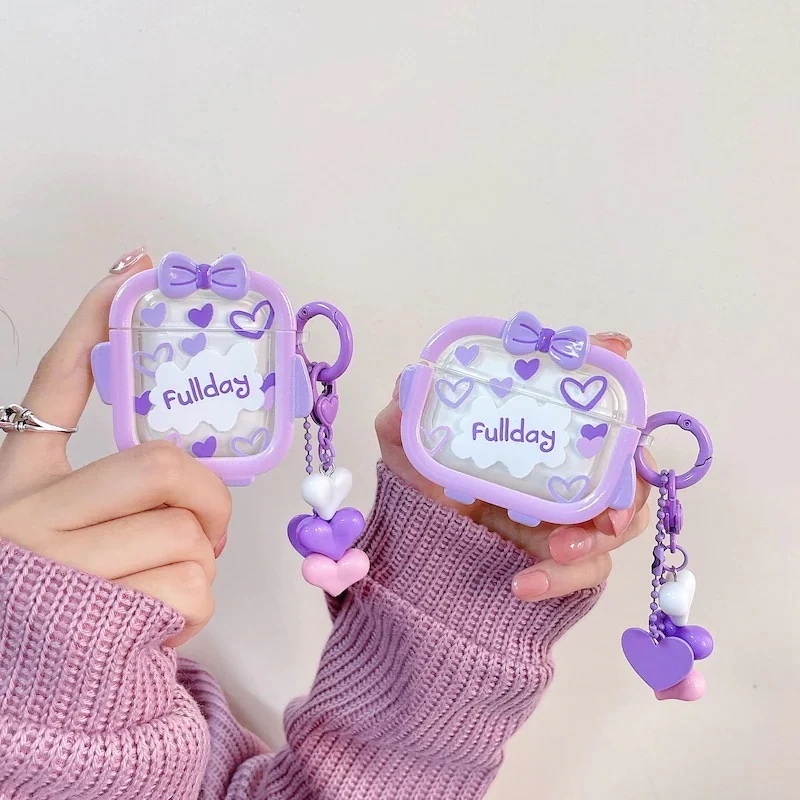 キーホルダ リボン カラビナ クリアケース カバー 第2/1世代 AirPods ハート かわいい AirPods3ケース airpodspro2ケース proケース airpods