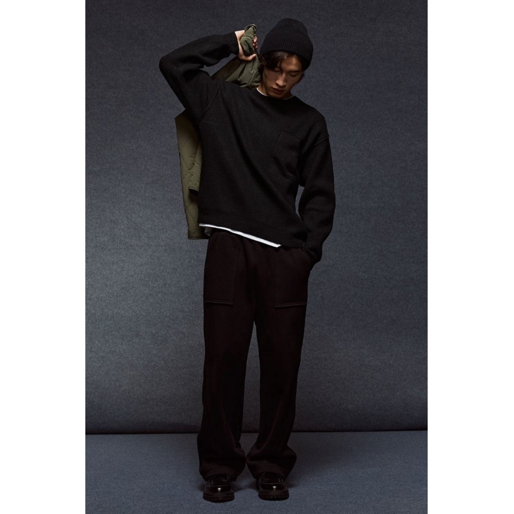 H&M ルーズフィットセーターブラック
