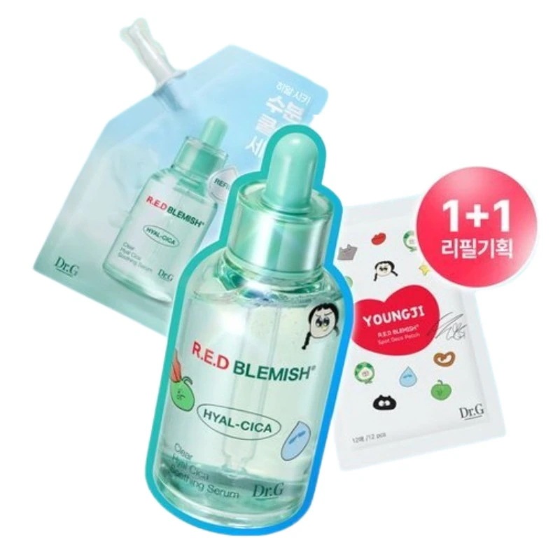 [25SS/新作](++トラブルカバーパッチ 1枚贈呈)(1+1)レッドブレミッシュ ヒアルシカスージングセラム 50ml+50mlリフィル #チャールズエンター, イヨンジpick