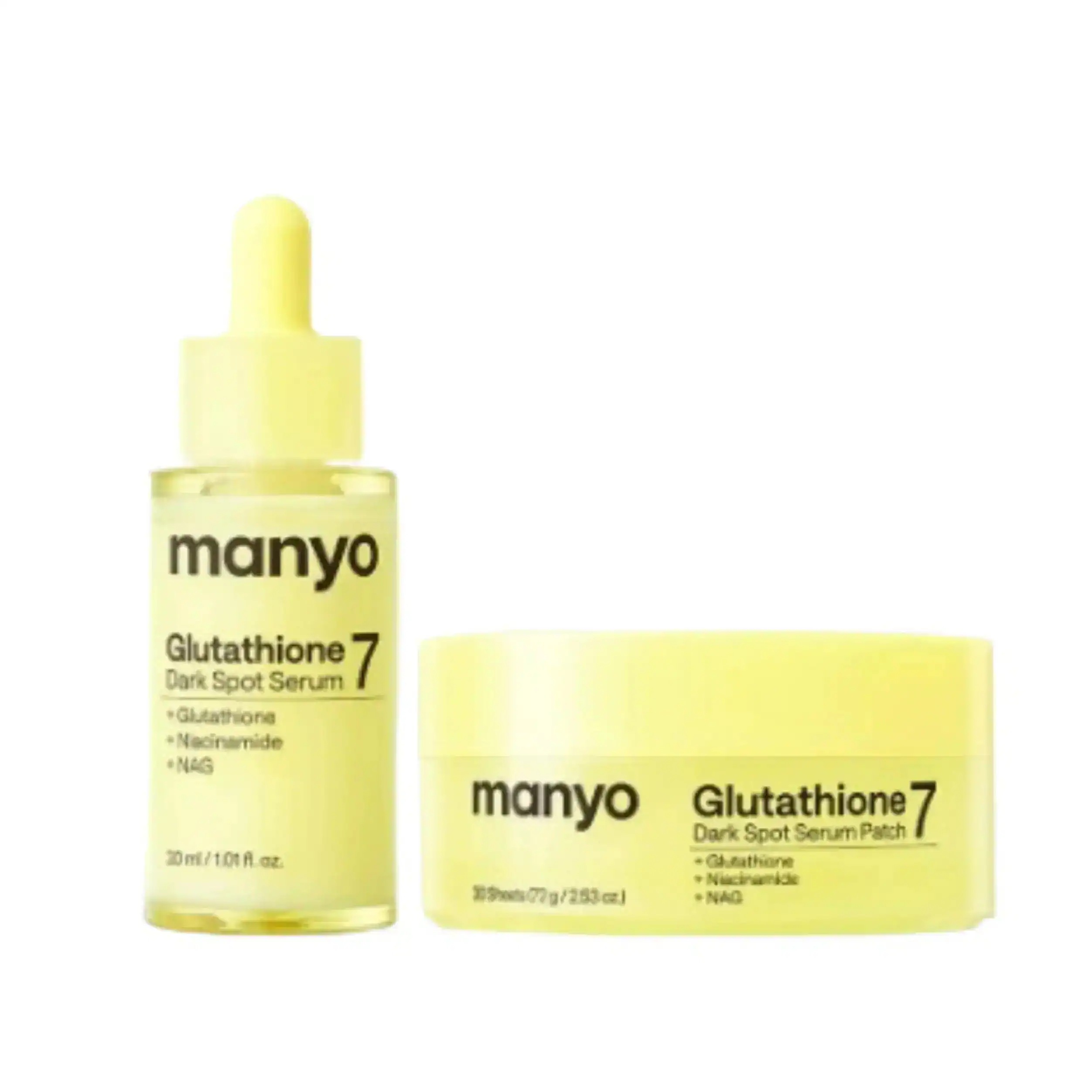 [26SS/New]グルタチオン7 ダークスポット跡用セラム30ml＋パッチ30枚 #ナノグルタチオン #低刺激 #純粋ビタミンC #ナイアシンアミド #アルブチン #NAG