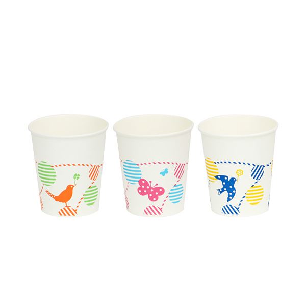 ファーストレイトペーパーカップ ロースタッキング仕様 森のおともだち 150ml（5オンス） FR-53671セット（4000個：1000個x4パック） 15,642円