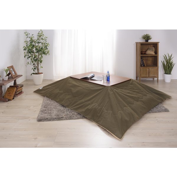 薄掛けコタツ布団 カーキ KK-162KH はっ水 190230