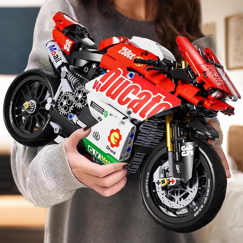 zmart 有名な V4 バイク ビルディング ブロック スーパーバイク キット テクニカル レーシング キッズ 組み立て おもちゃ ブロックセット 組立おもちゃ テクニックシリーズ レゴ互換 知育玩