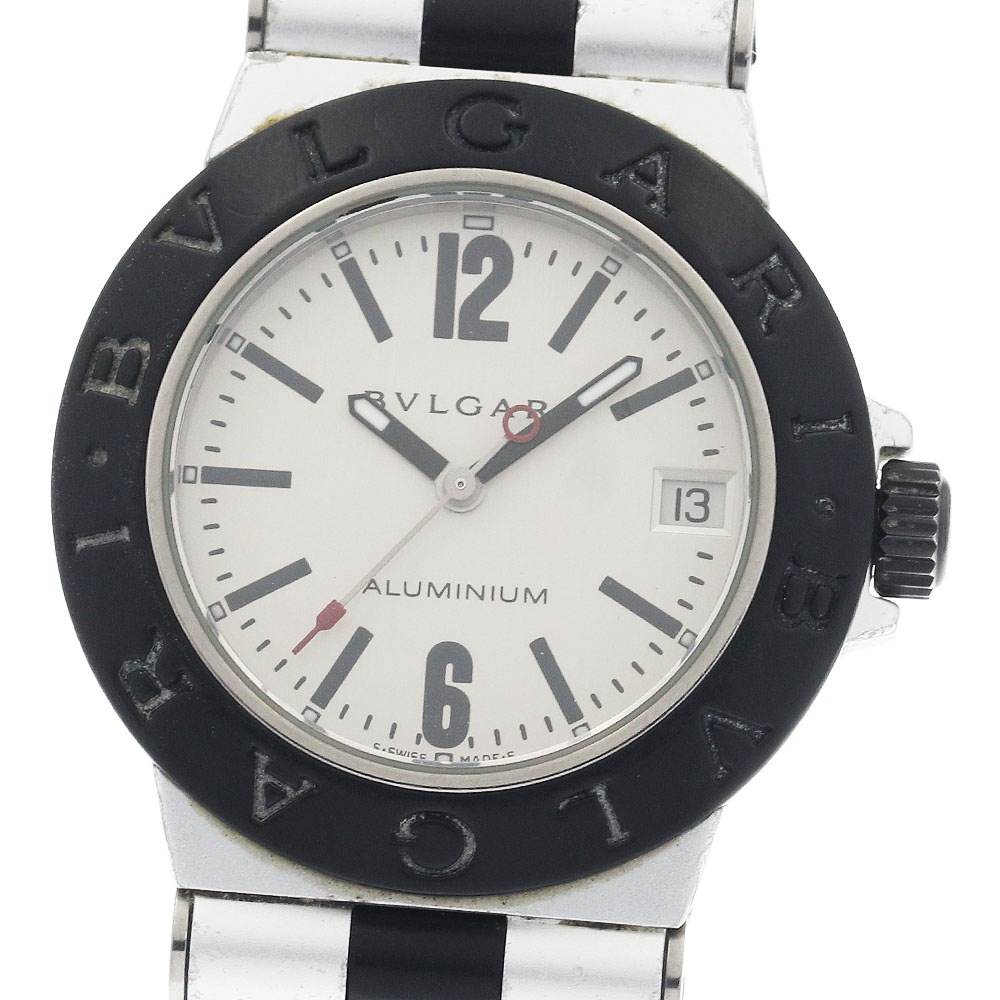 ブルガリ BVLGARI AL32TA アルミニウム デイト クォーツ ボーイズ _943564【中古】