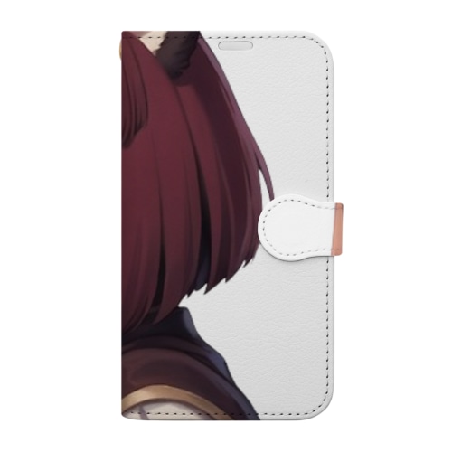 【受注生産】ヒグマの女の子　カナデ 手帳型スマホケース