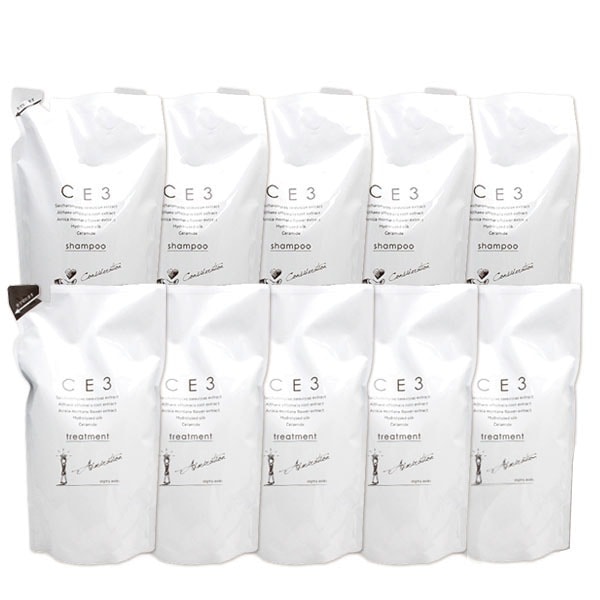 ミアンビューティーCE3シャンプー4L(800mL5)+トリートメント3.75kg(750g5) 5,827円