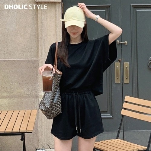 [メガ割りSALE]半袖Tシャツ&ショートパンツSET・p538893