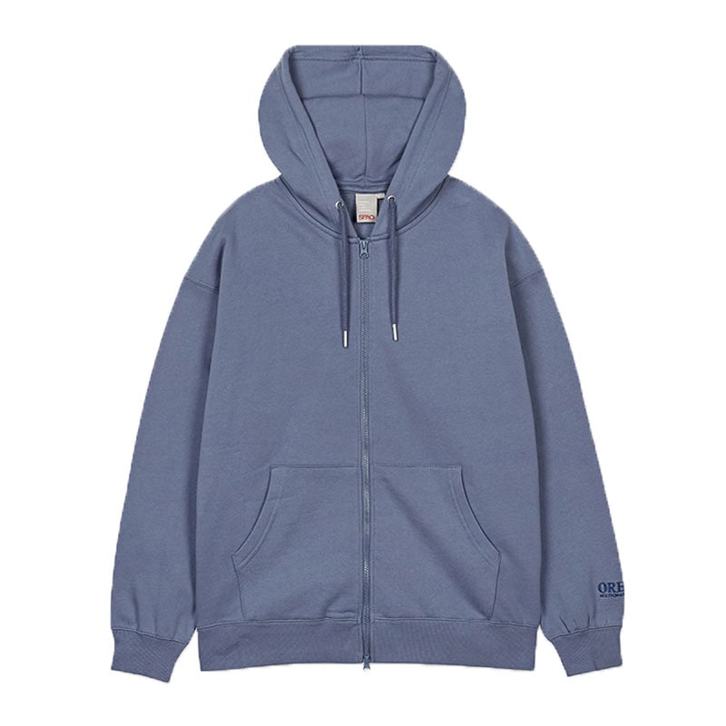 SPMZB4TC13 SIMPLE LETTER LOOSE FIT HOODED ZIPUP 4色 6,134円