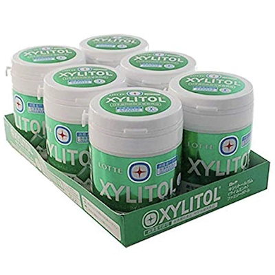 他サイト： トクホ キシリトールガム(ライムミント)ファミリーボトル 143g×3個の商品画像