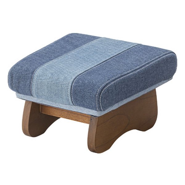 正座イス デニム 幅30×奥行き30×高さ19cm NS-613S