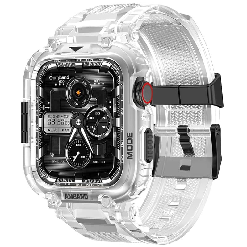 コンパチブル Apple Watch バンド 41mm 40mm 38mm バンパーケース付き 頑丈なTPUベルド 一体型 スポーツバンド アップルウォッチ バンド iWatch Series 9/8