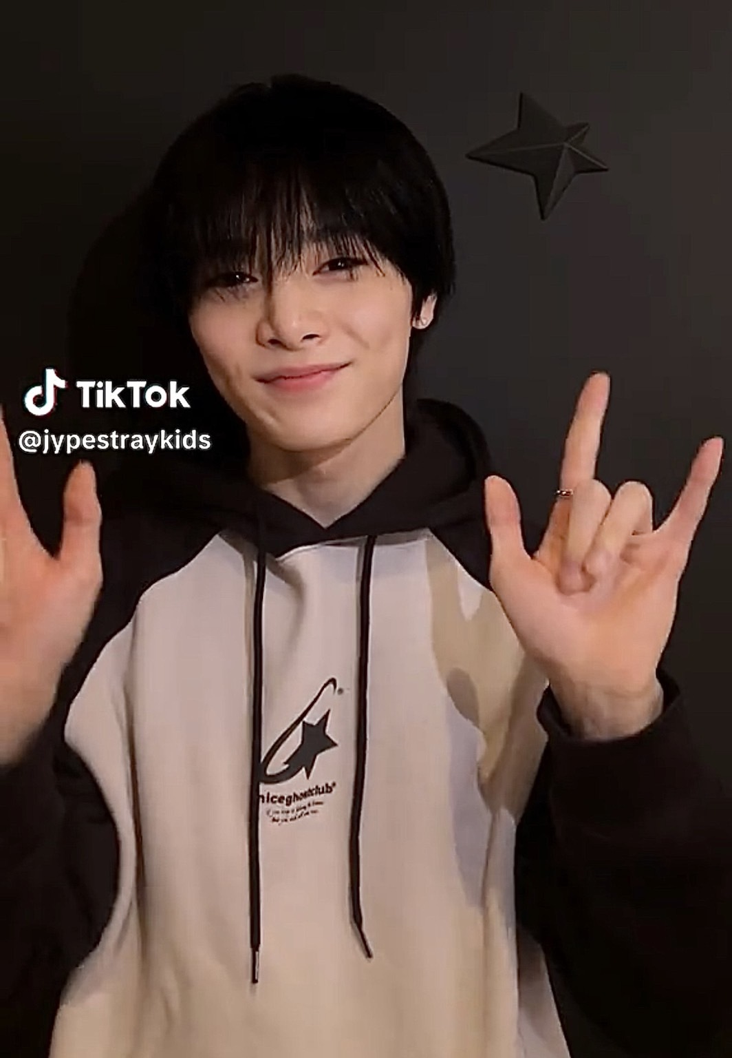 Stray Kids アイエン 着用/SHOOTING STAR LOGO HOODIE/ユニセックス