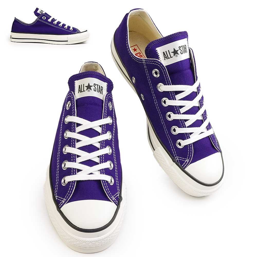スニーカー キャンバス オールスター J OX パープル 日本製 メンズ レディース ローカット