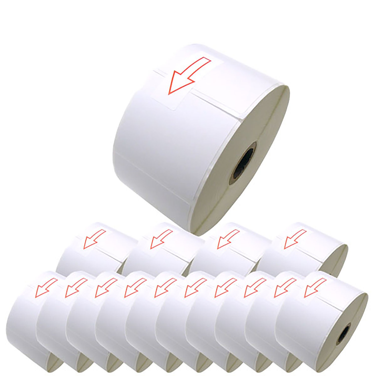 ブラザー用 RDロール プレカット紙ラベル (感熱紙) RD-U04J1 互換品 60mm×60mm 蛍光増白剤不使用 1126枚入り 15個セット 16,687円