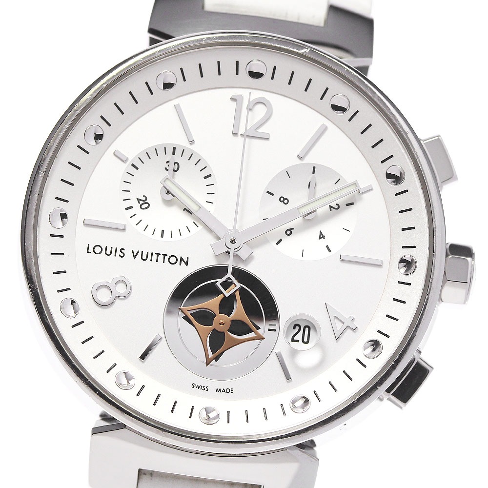 ルイ・ヴィトン LOUIS VUITTON Q8G00 タンブール ムーンスター デイト クロノグラフ クォーツ ボーイズ _805791【中古】