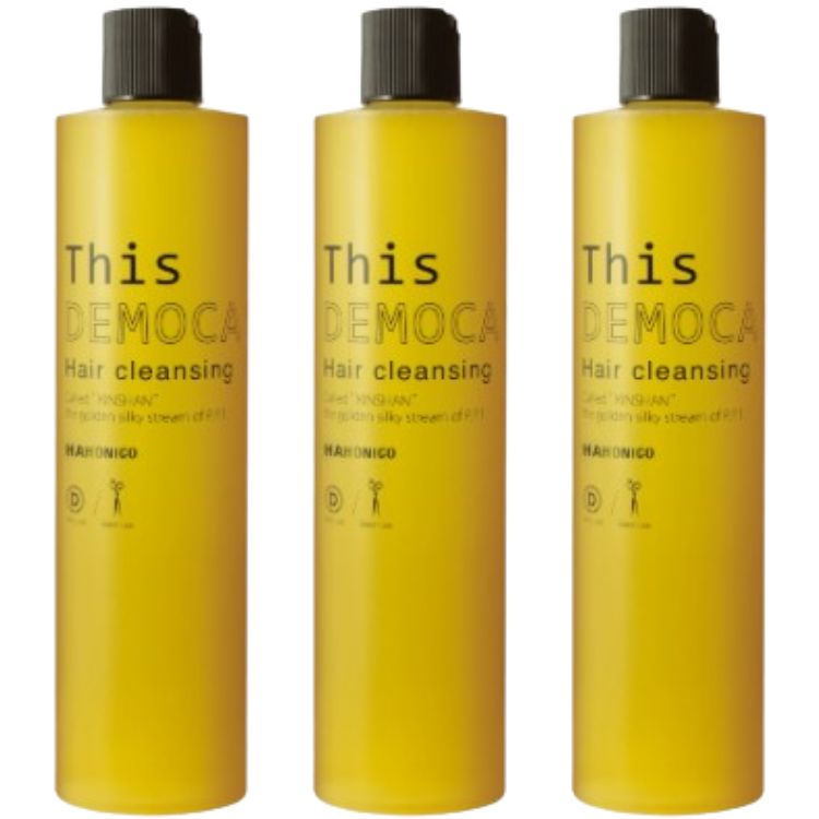 3個セット ハホニコ ハホニコプロ ディスデモカ ヘアクレンジング 400ml シャンプー ダメージ 艶