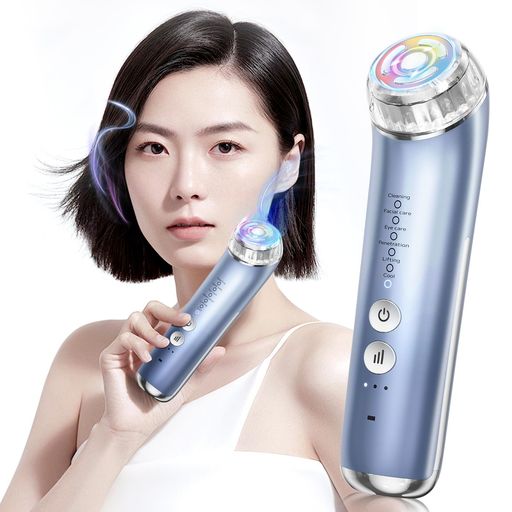 美顔器 EMS RF美顔器 自宅エステ 目元美顔器 多機能美容器 微電流 美顔器 6種類モード 3段階レベル イオン導出 イオン導入 3色光エステ 目元ケア 肌ケア 口元ケア 温冷ケア 冷感機能 クリ